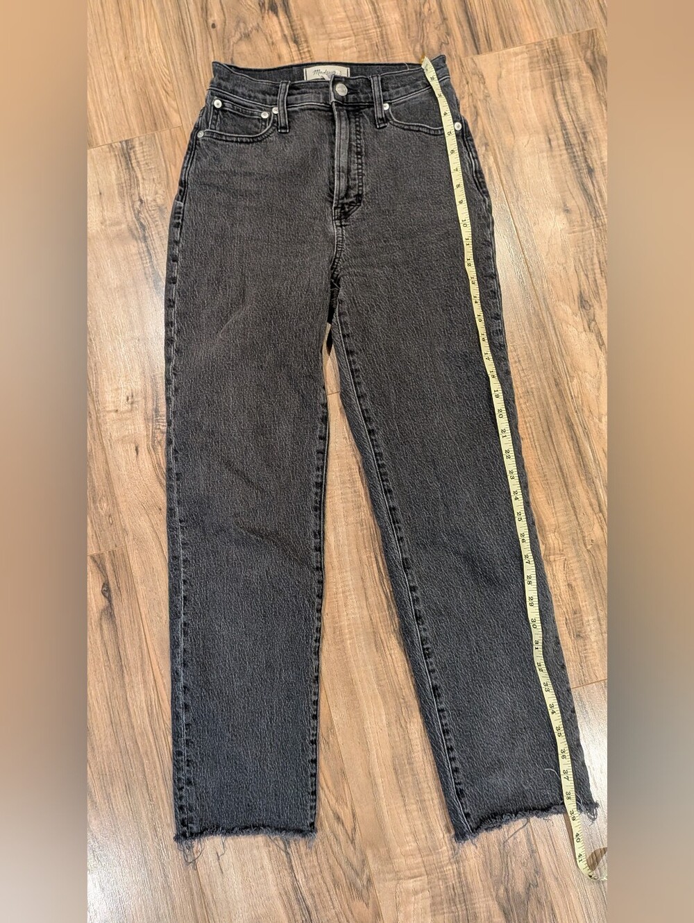 Madewell Black Straight-Leg High-Rise Jeans - THE PERFECT VINTAGE STRAIGHT JEAN